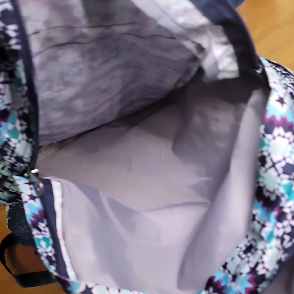 Blue Patterned Backpack - Picture 5 of 11